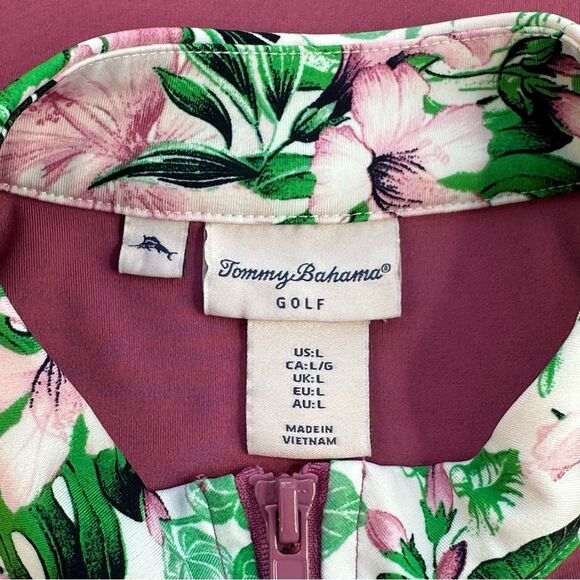 Tommy Bahama GOLF 1/4 Zip Golf Dress Magenta Size Large - Picture 5 of 12